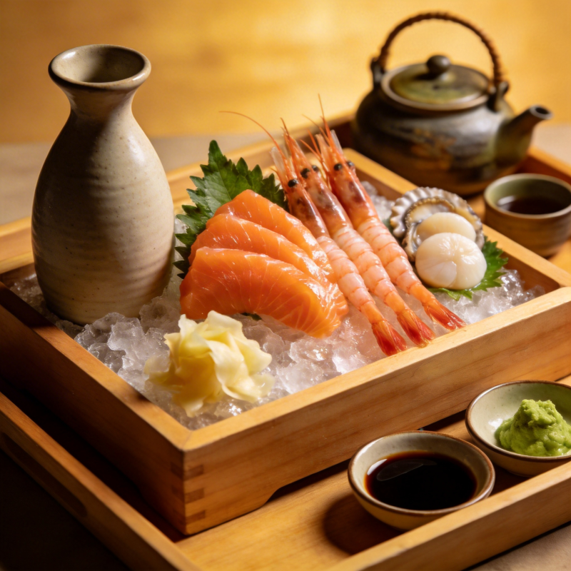 精致刺身拼盘图片