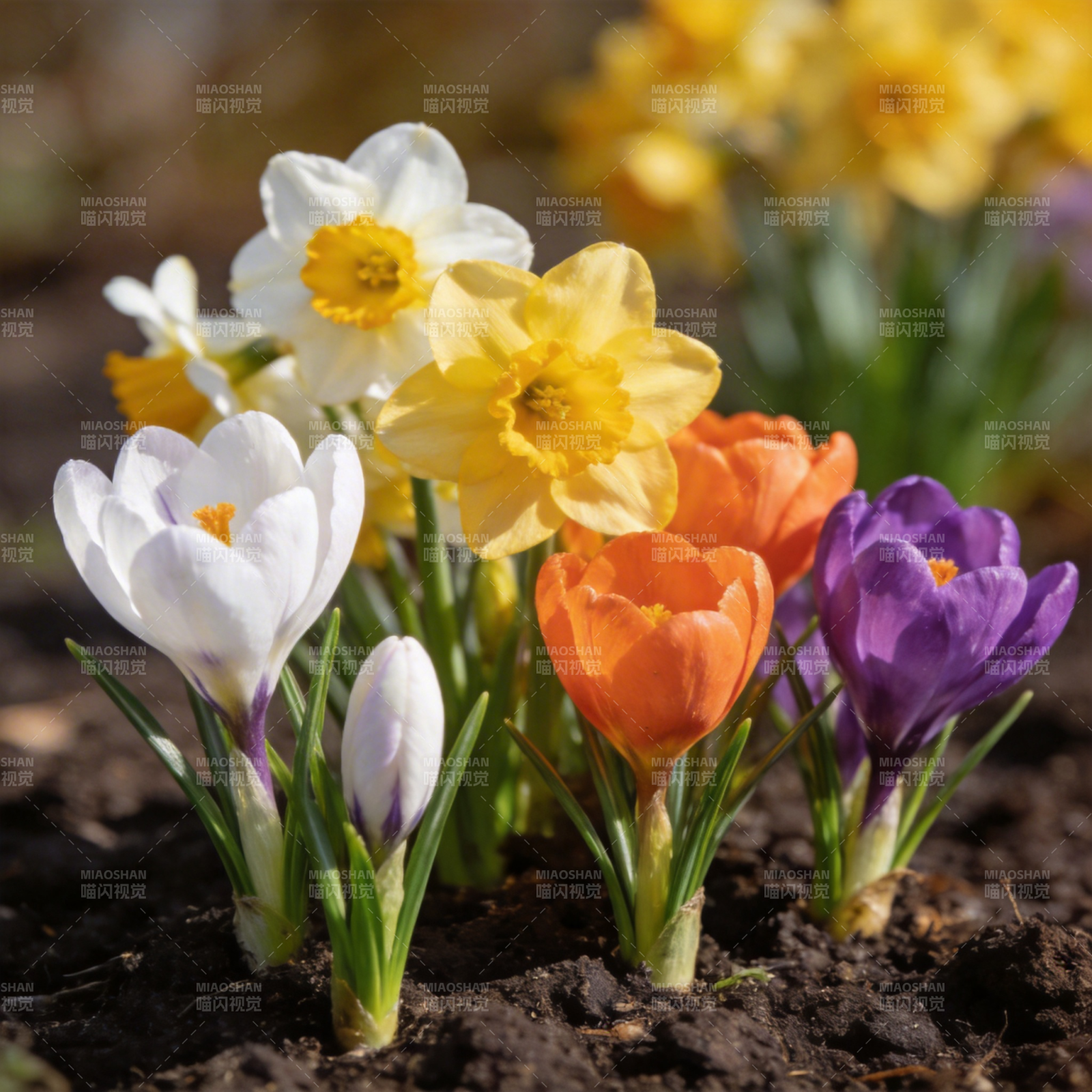 春花绽放 色彩斑斓图片