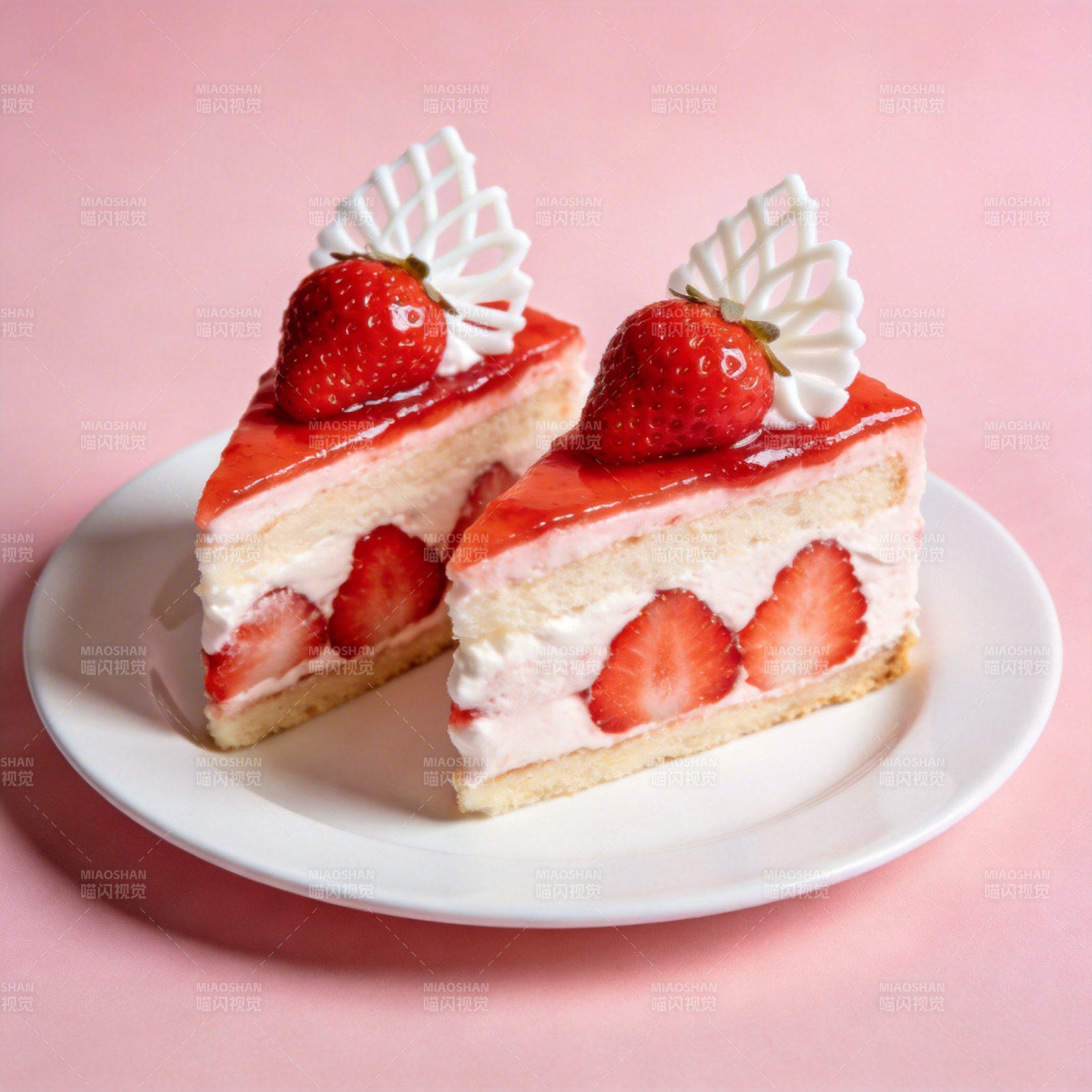 草莓奶油蛋糕图片
