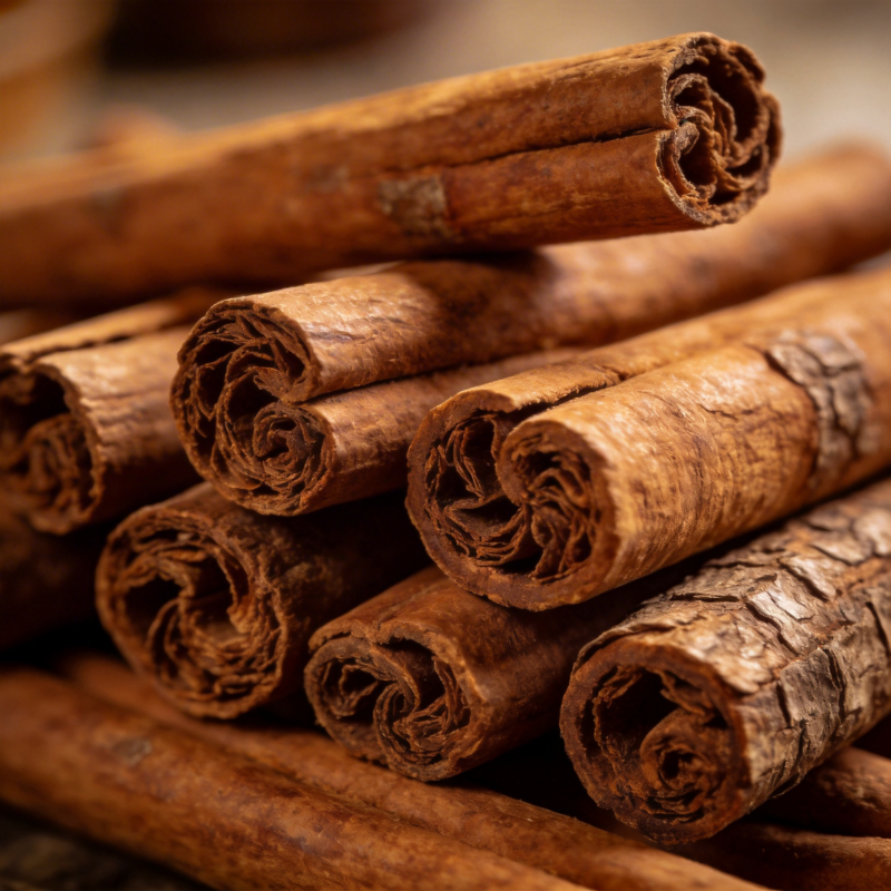 肉桂香料特写图片