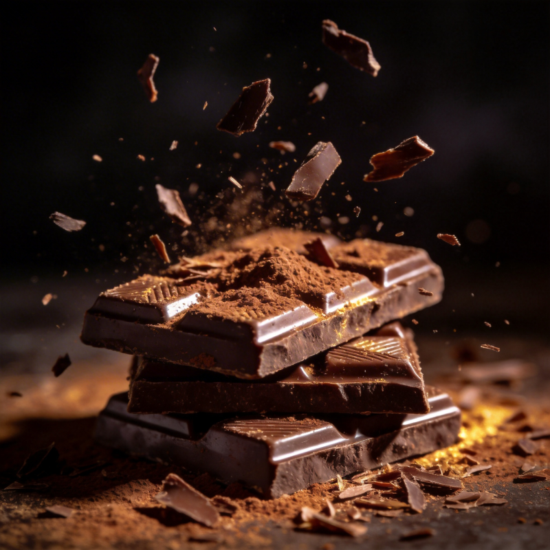 巧克力碎飞溅瞬间图片