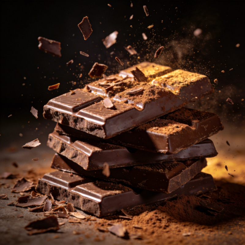 巧克力碎裂瞬间图片