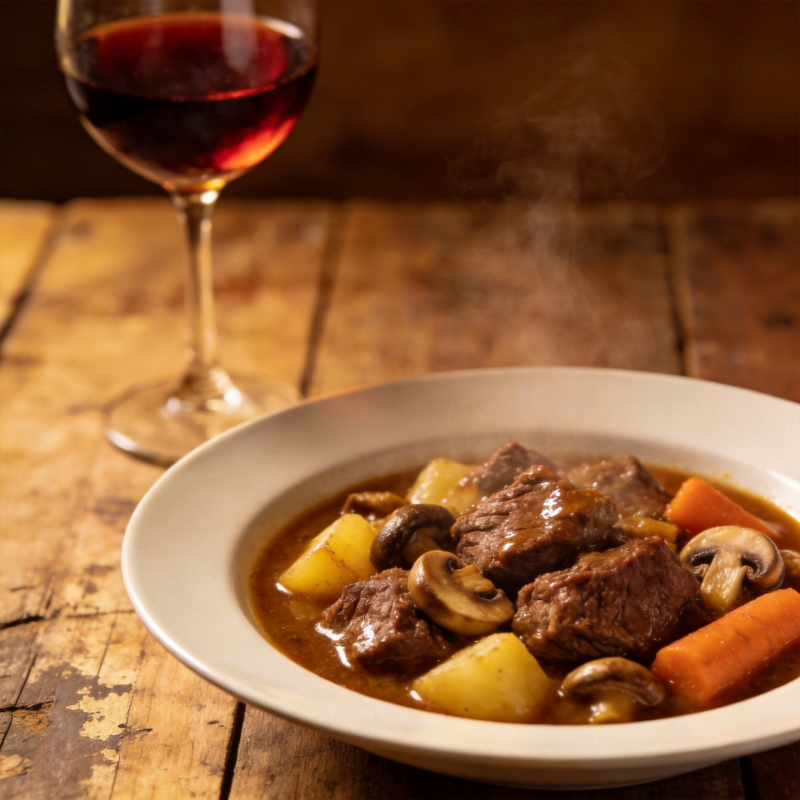 红酒炖牛肉图片