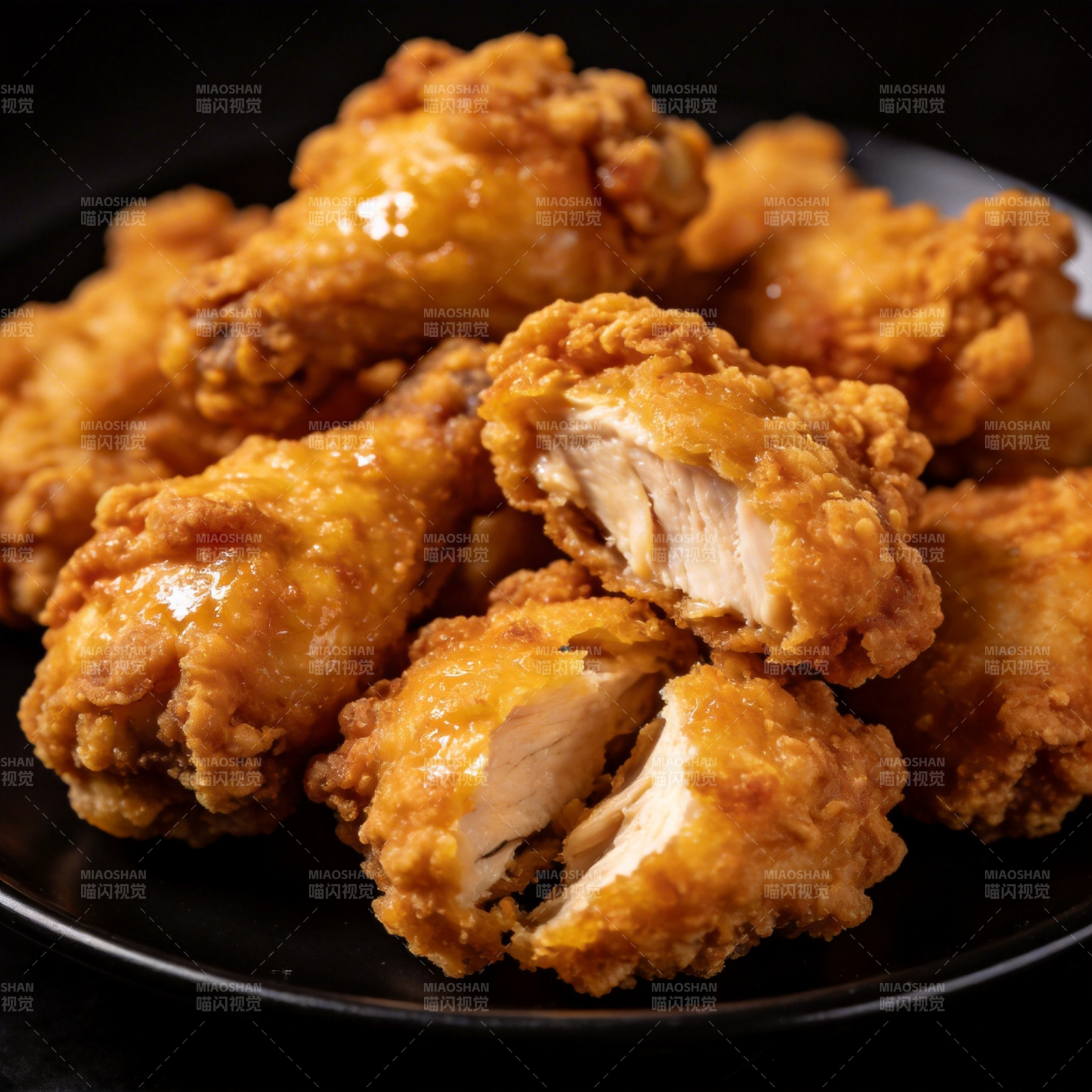 金黄酥脆炸鸡翅图片