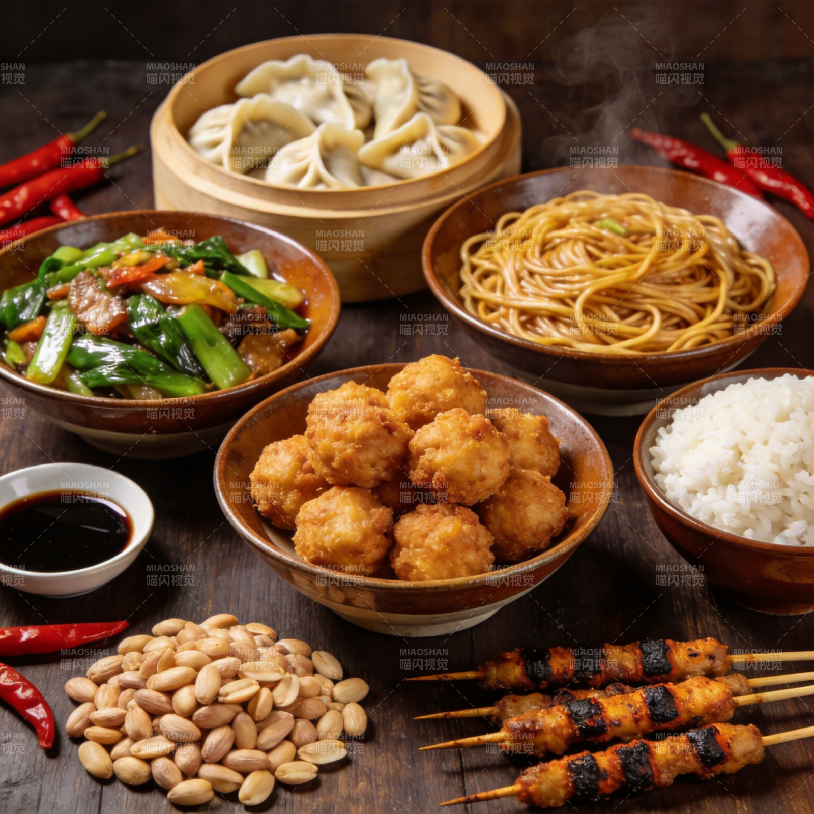 中式美食盛宴图片