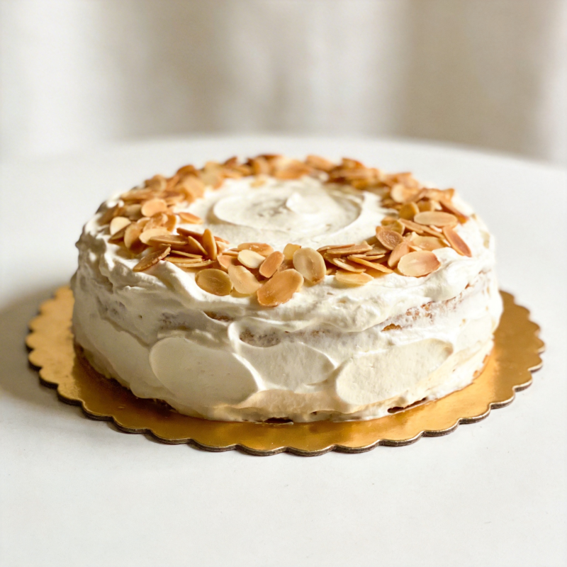 杏仁奶油蛋糕图片