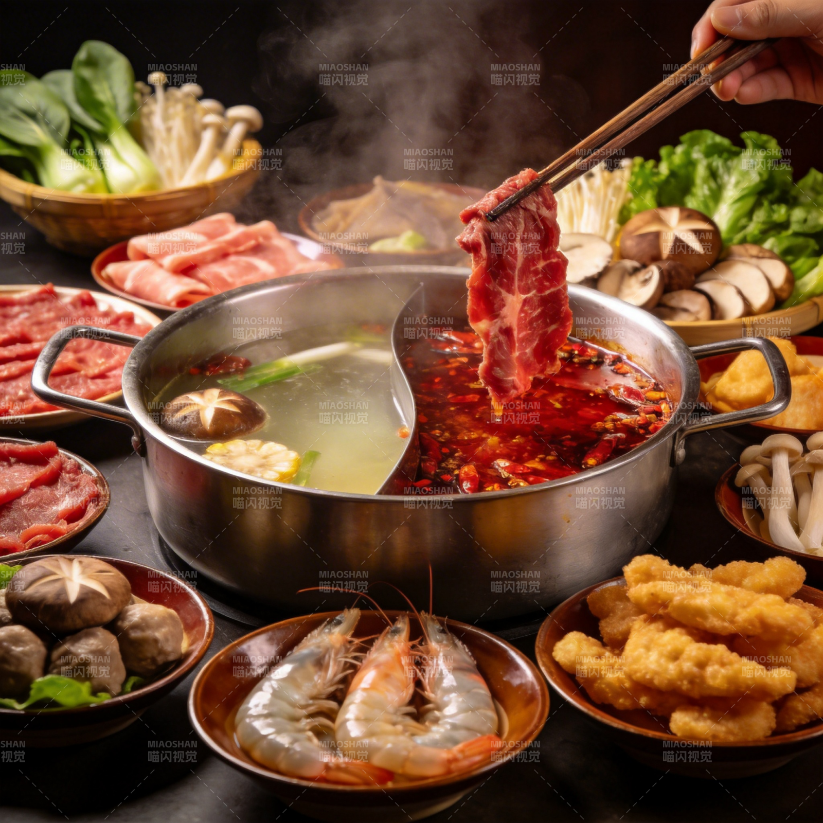 火锅盛宴图片