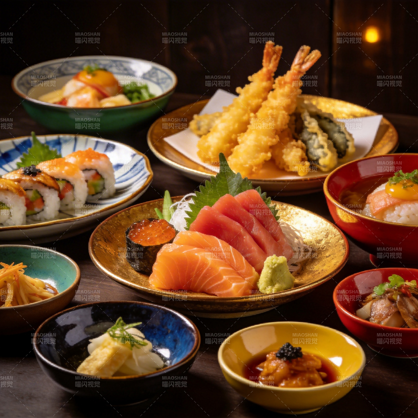 日式料理盛宴图片