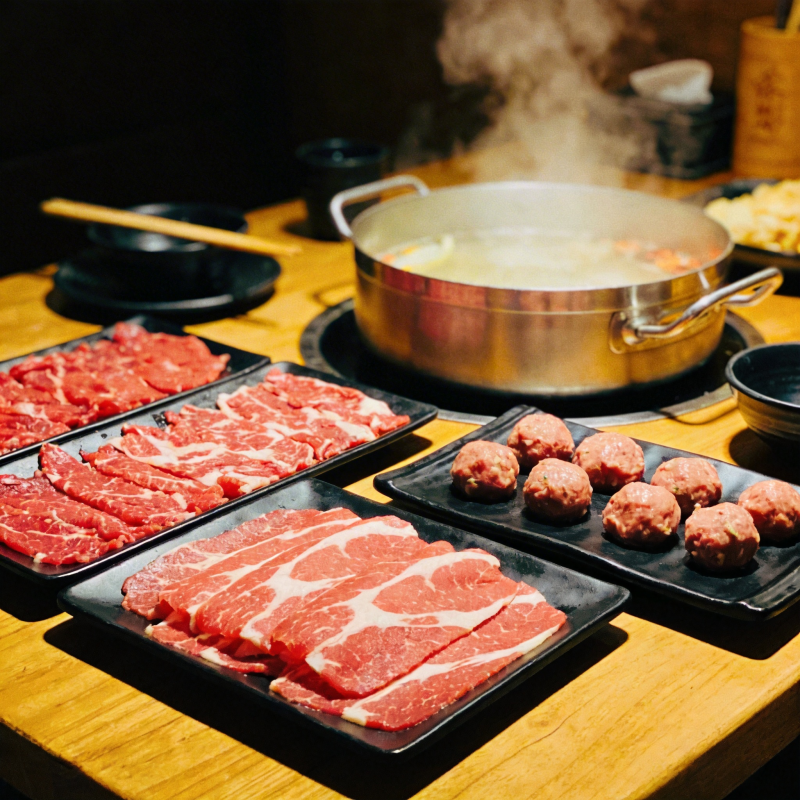 火锅盛宴 肉香四溢图片