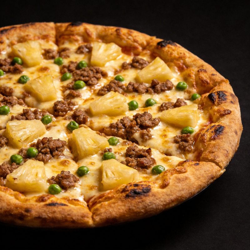 夏威夷风情披萨图片