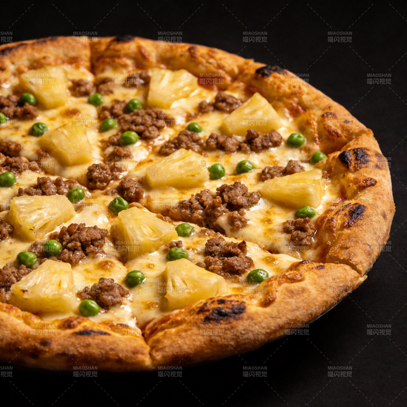 夏威夷风情披萨图片