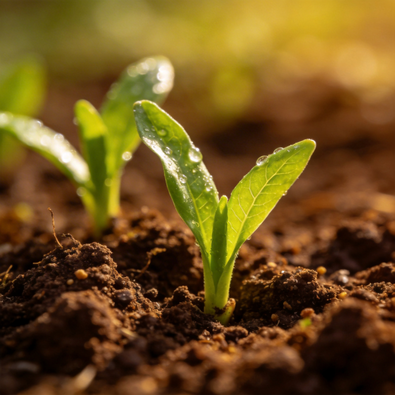 嫩芽破土而出图片