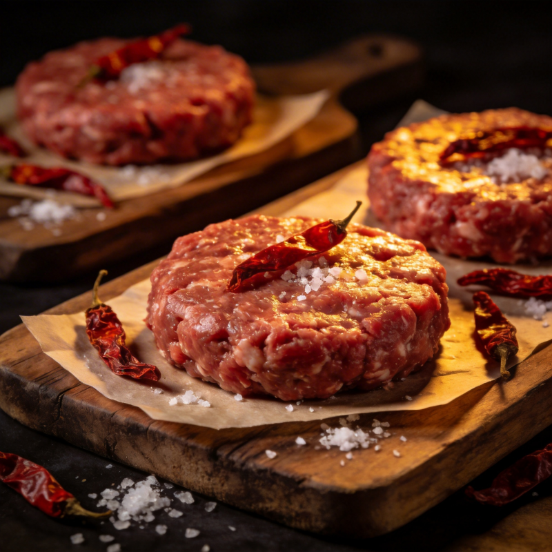 香辣牛肉饼图片