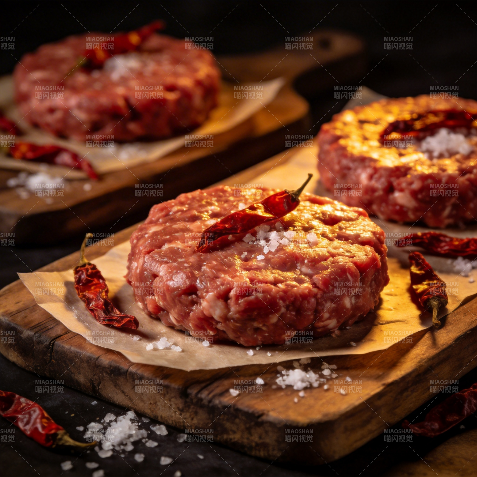 香辣牛肉饼图片