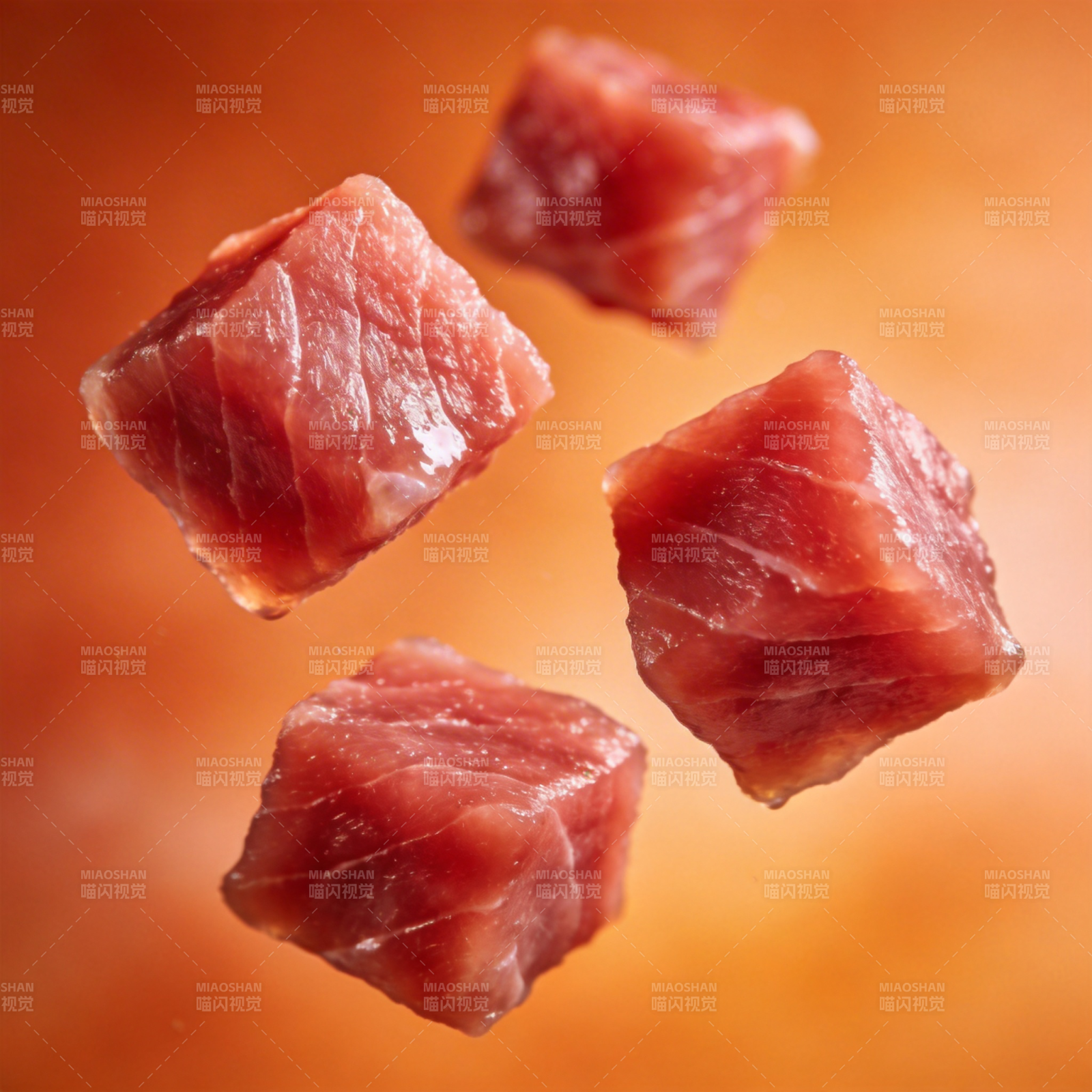 鲜嫩生鱼块图片