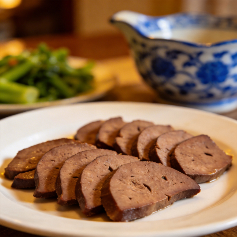 美味肉片配青菜图片