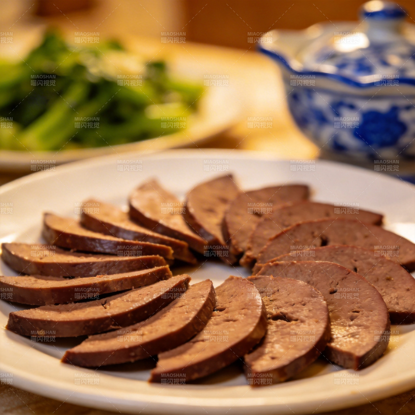 美味猪肝切片图片