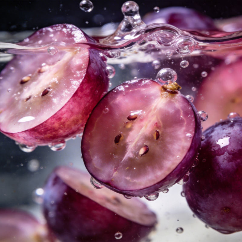 紫葡萄水中漂浮图片