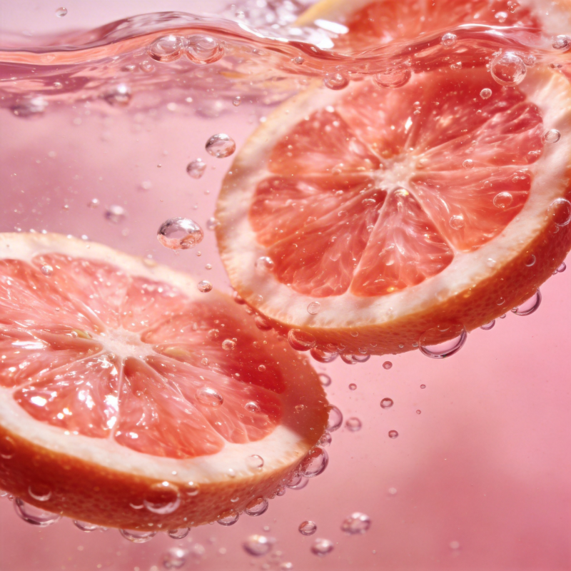 橙片水中漂浮图片