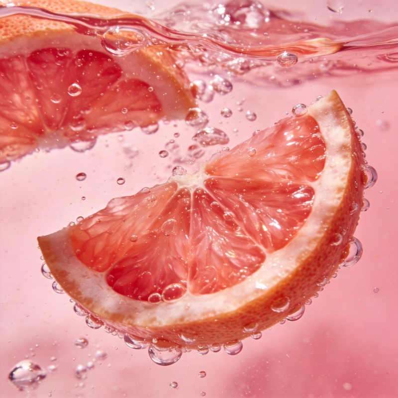 橙片水中漂浮图片