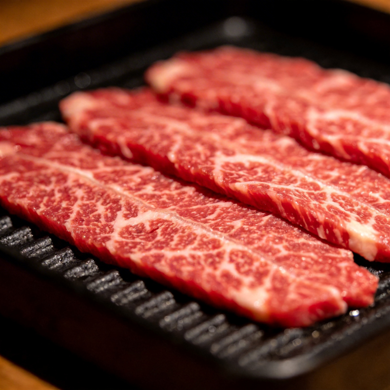 雪花牛肉烤盘图片