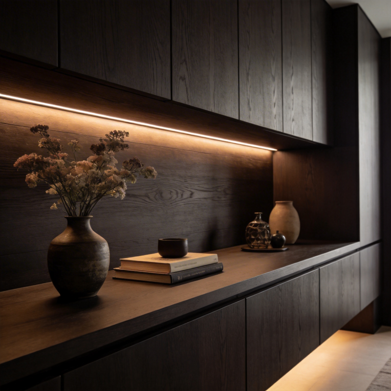 现代木饰柜景图片