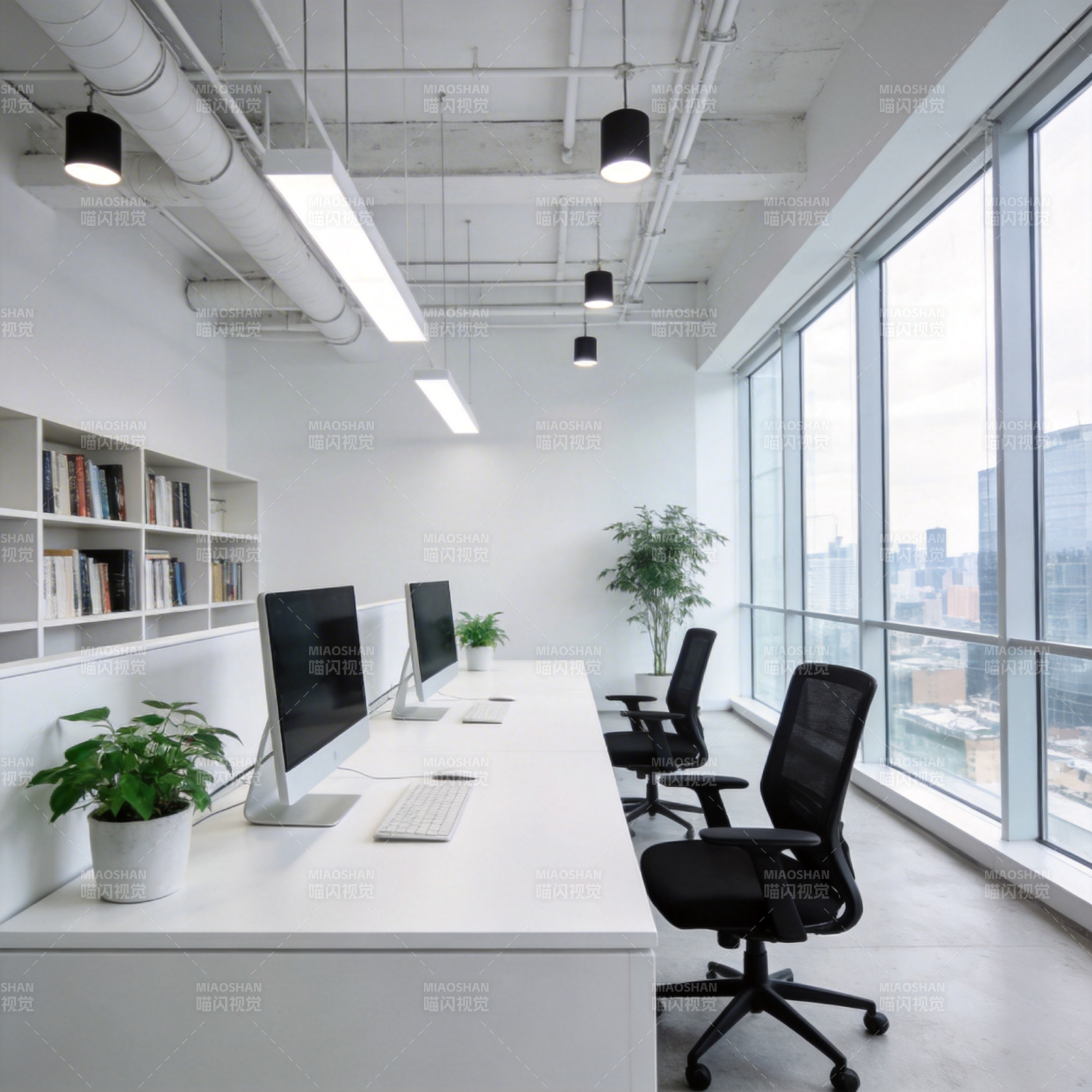 现代简约办公室图片