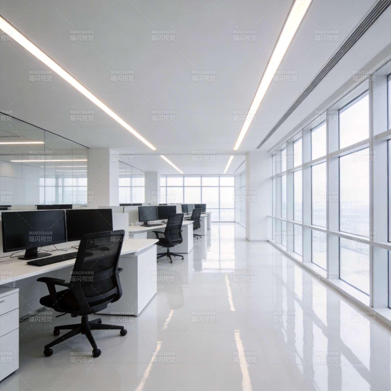 现代简约办公空间图片