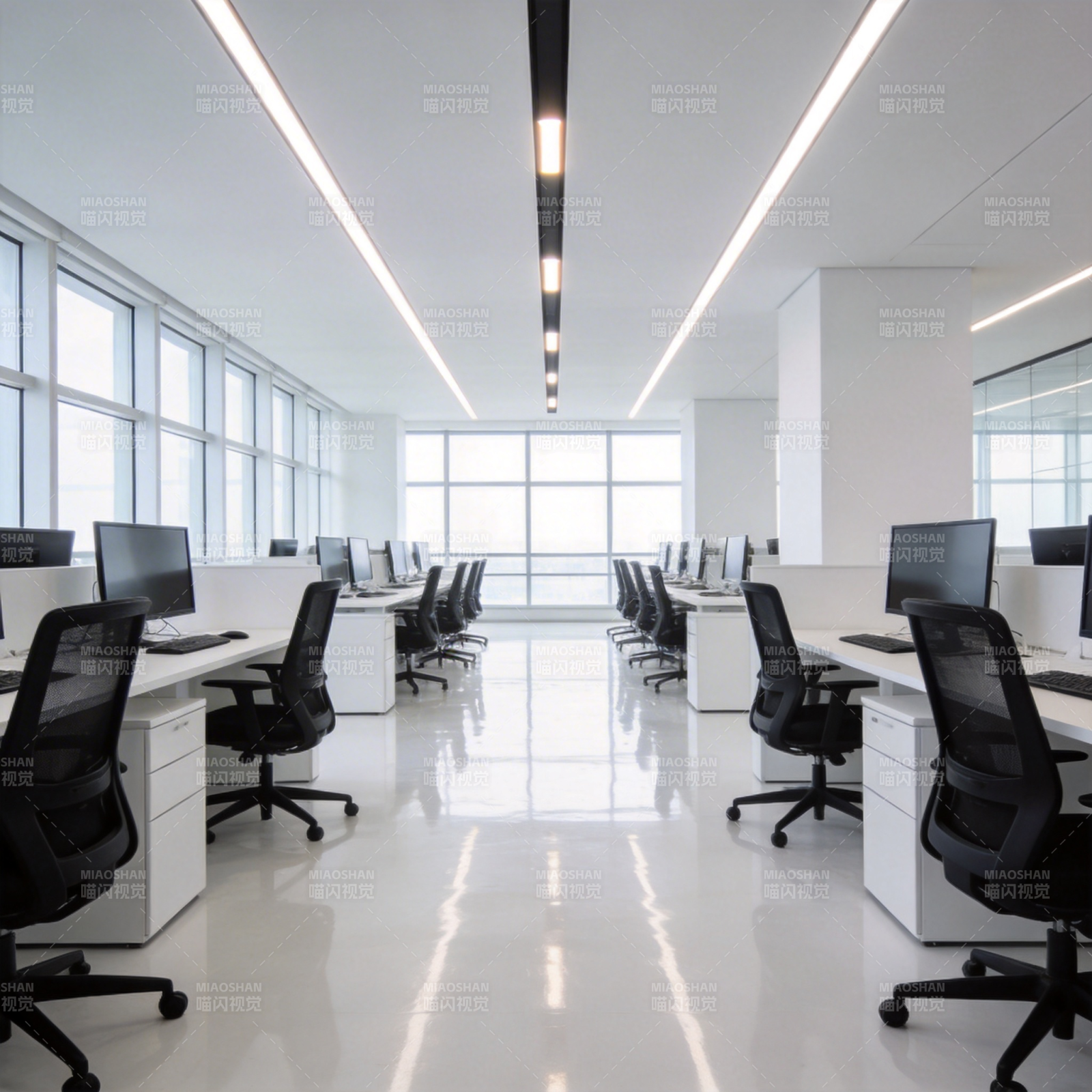 现代简约办公空间图片