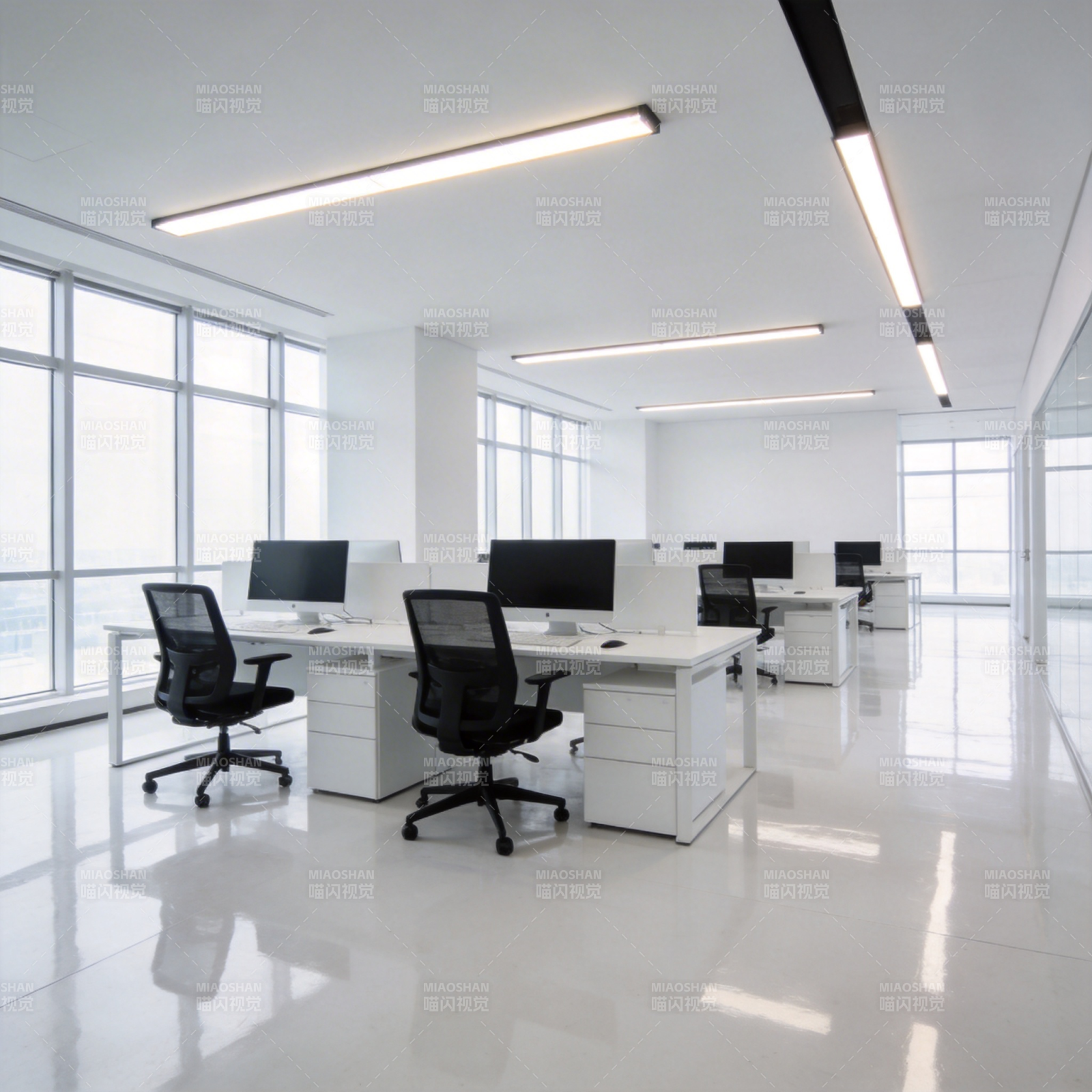 现代简约办公空间图片