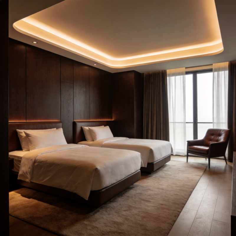 现代简约客房图片