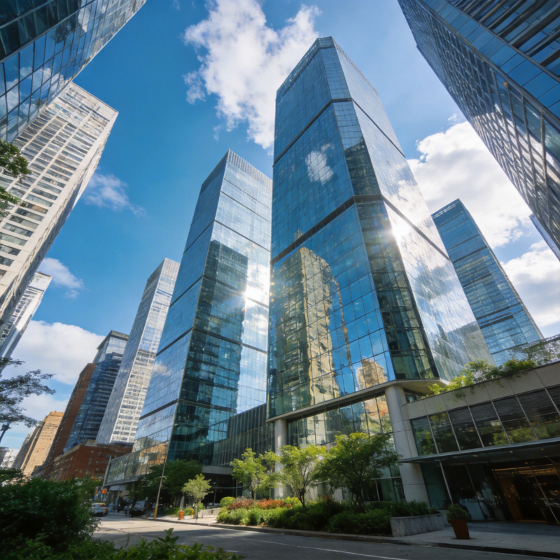 现代都市高楼群图片