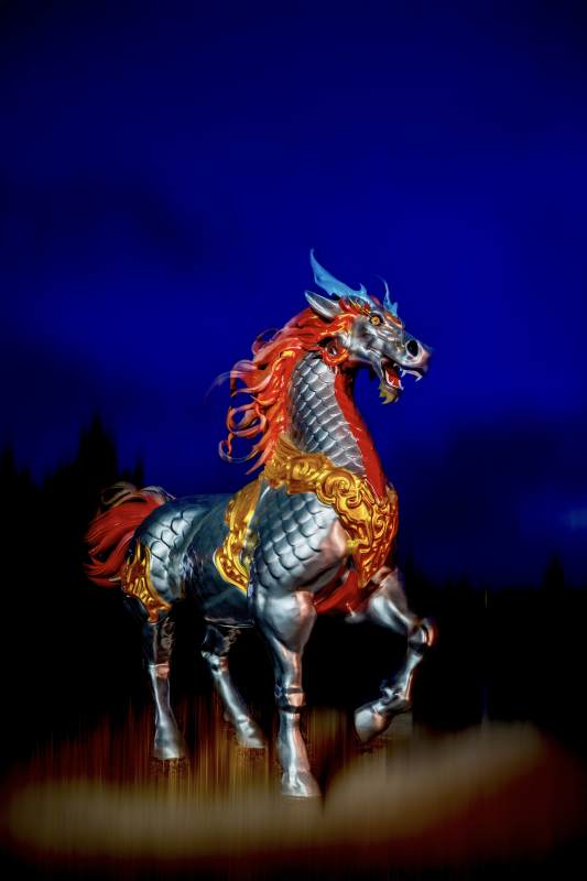 龙马腾空图片