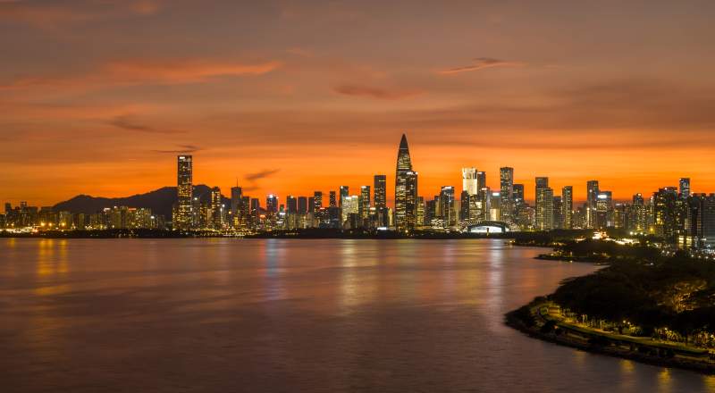 城市夜景璀璨图片