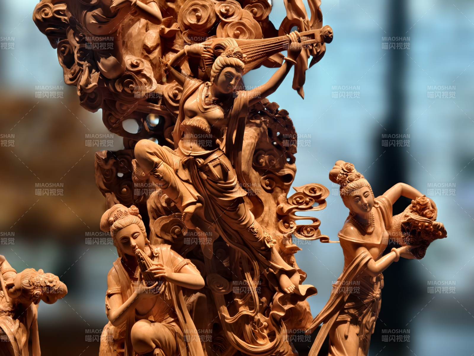 木雕艺术人物群像图片