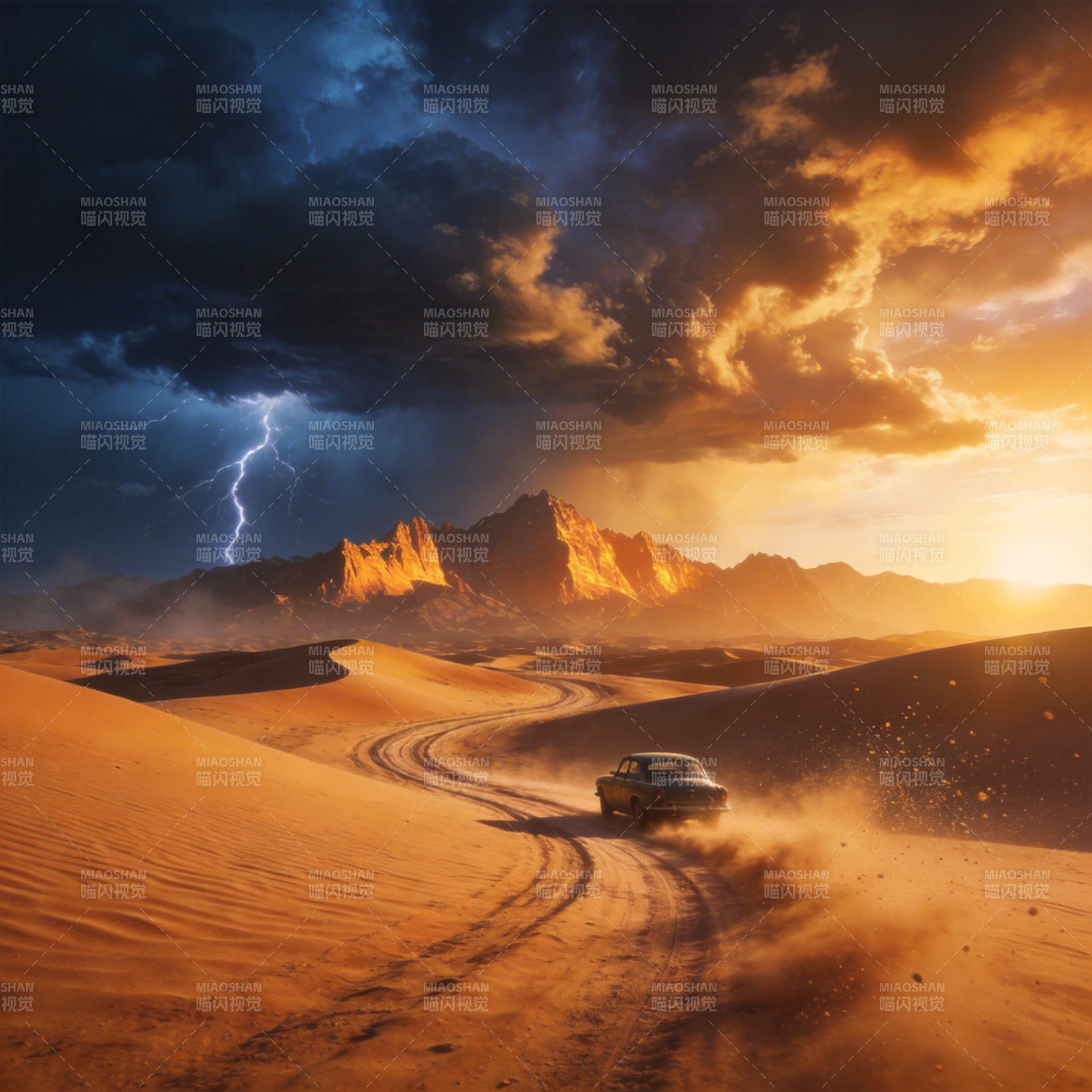 沙漠雷暴狂飙图片