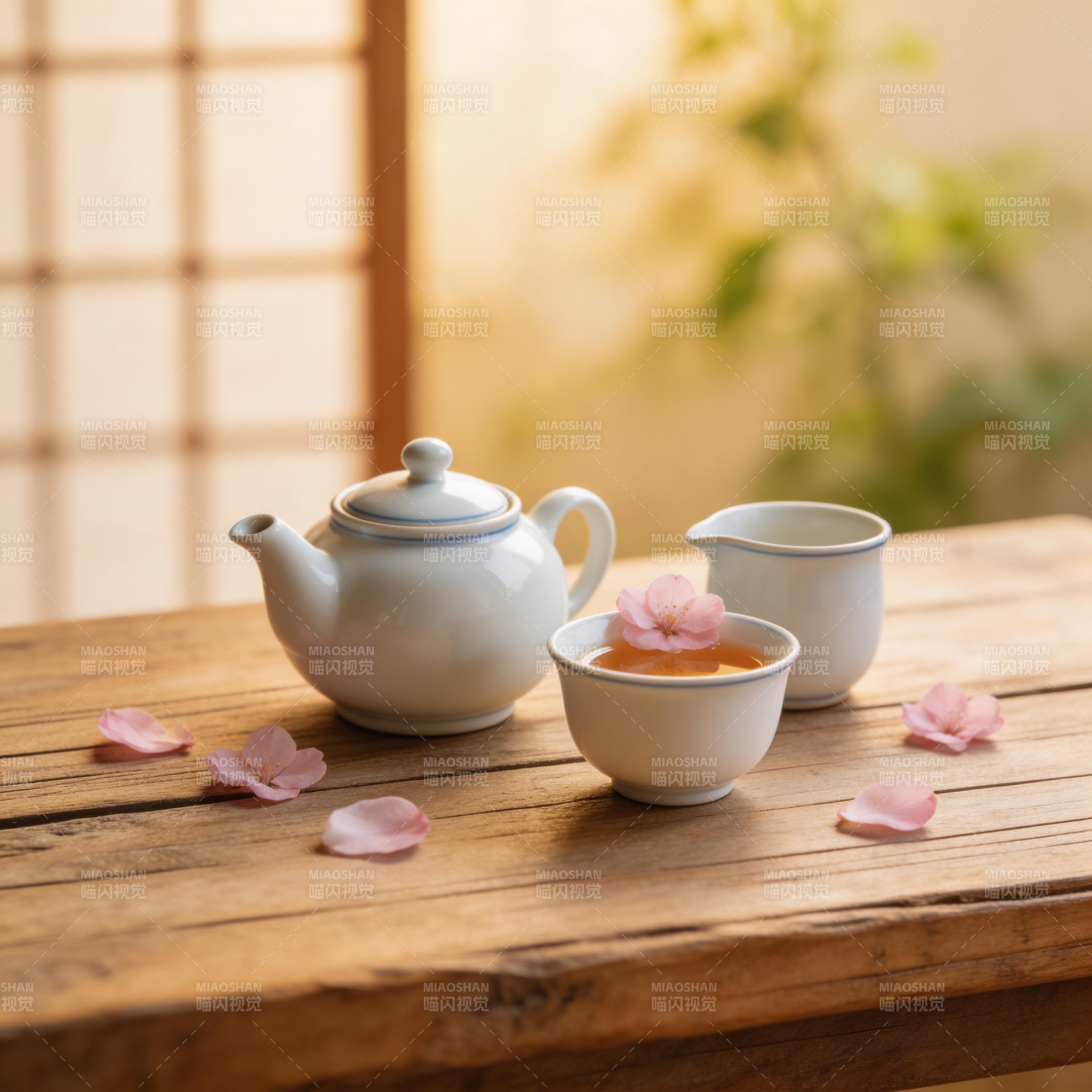 樱花茶韵图片
