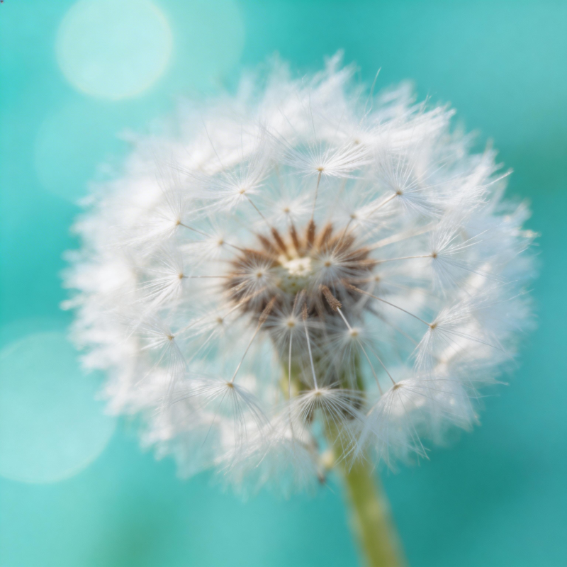 蒲公英的轻盈绽放图片