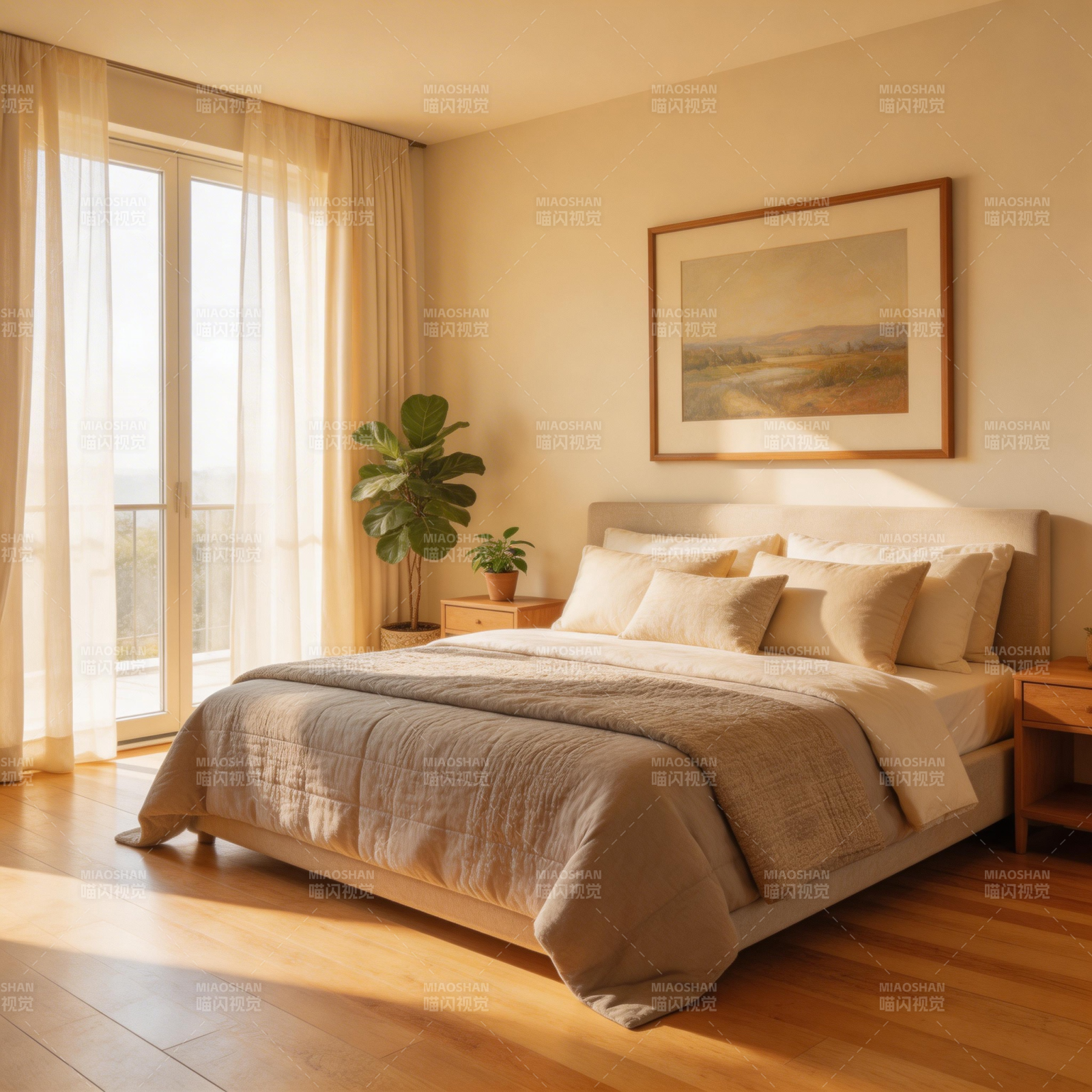 温馨卧室阳光照图片