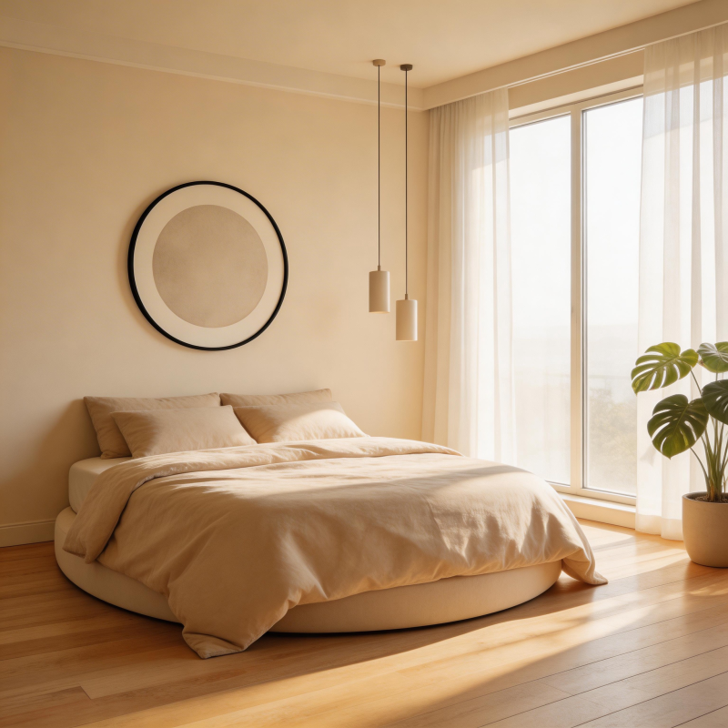 简约卧室 温馨阳光图片