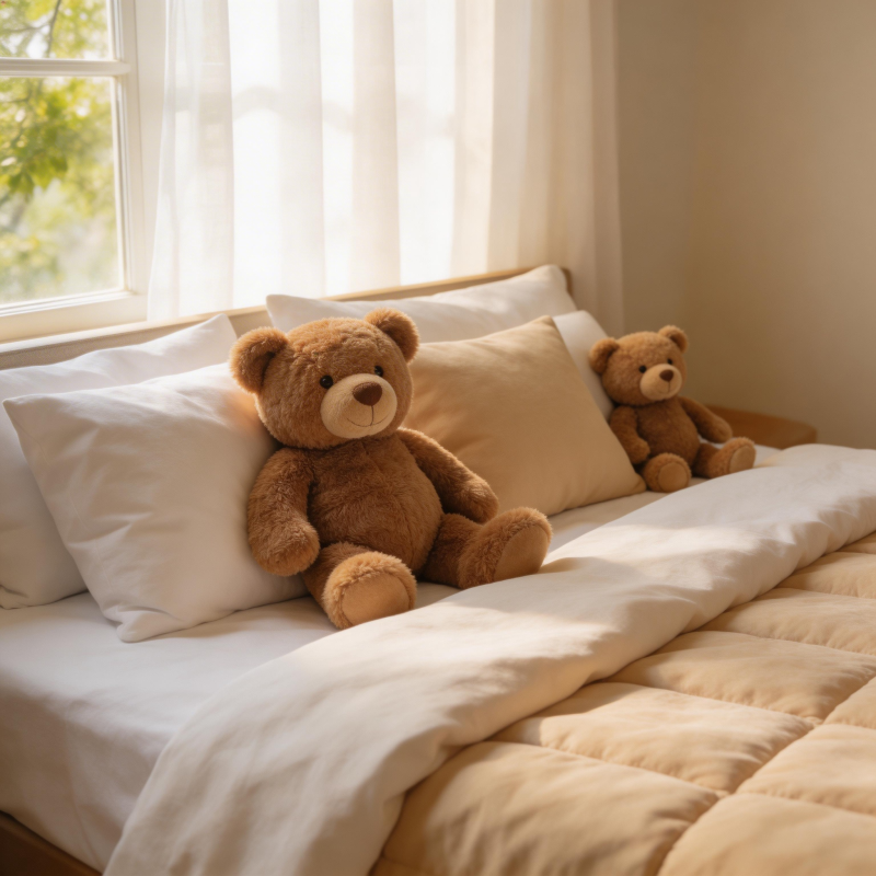 温馨床伴小熊图片