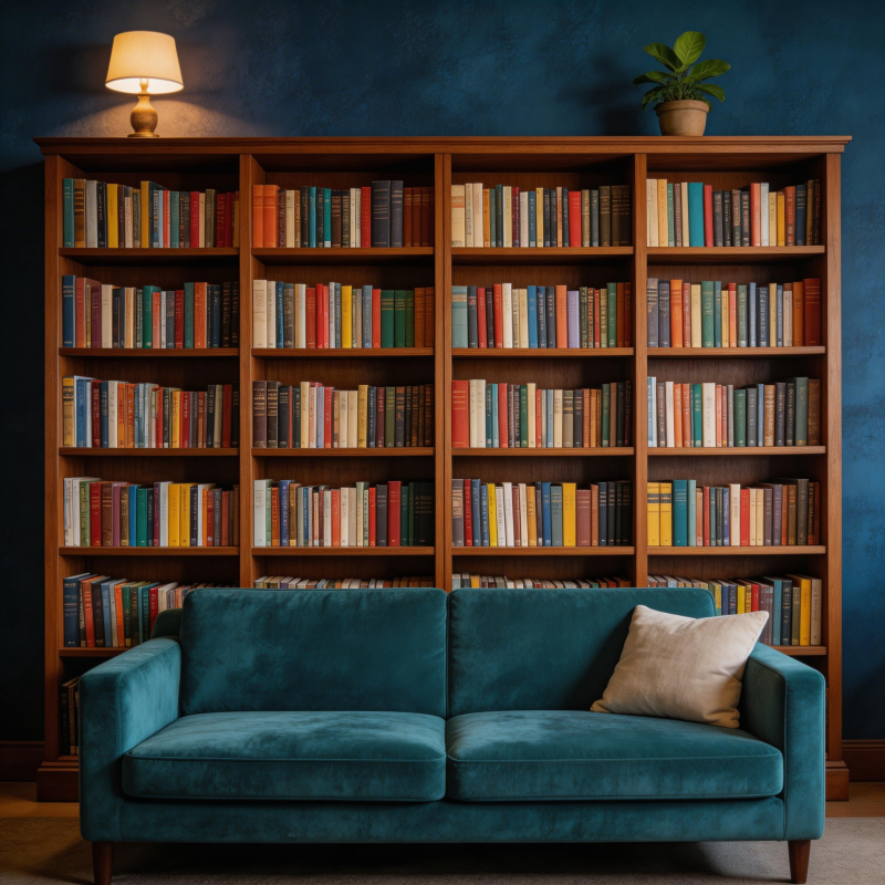 书香满屋 静谧阅读图片