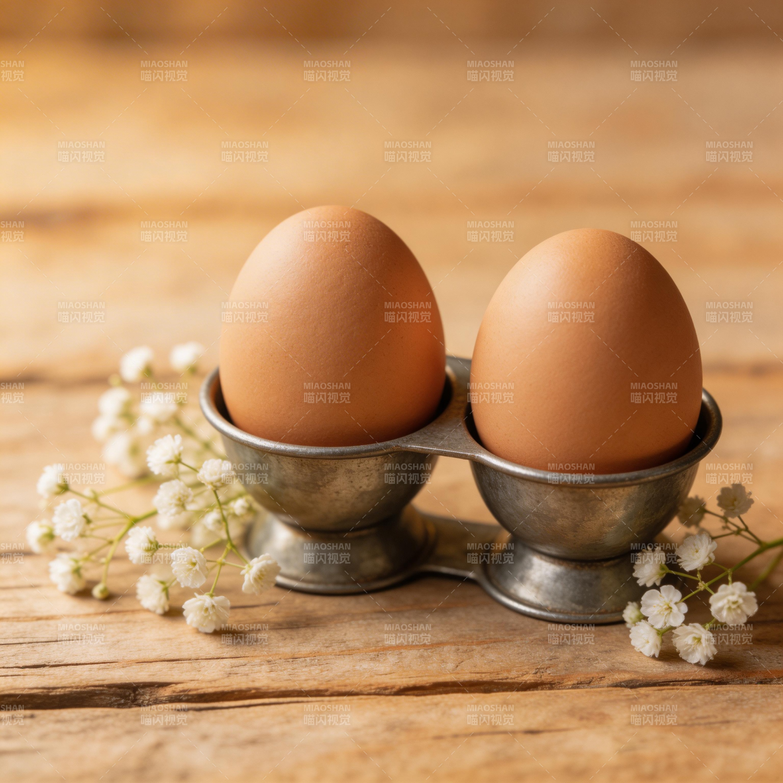 鸡蛋与小花图片
