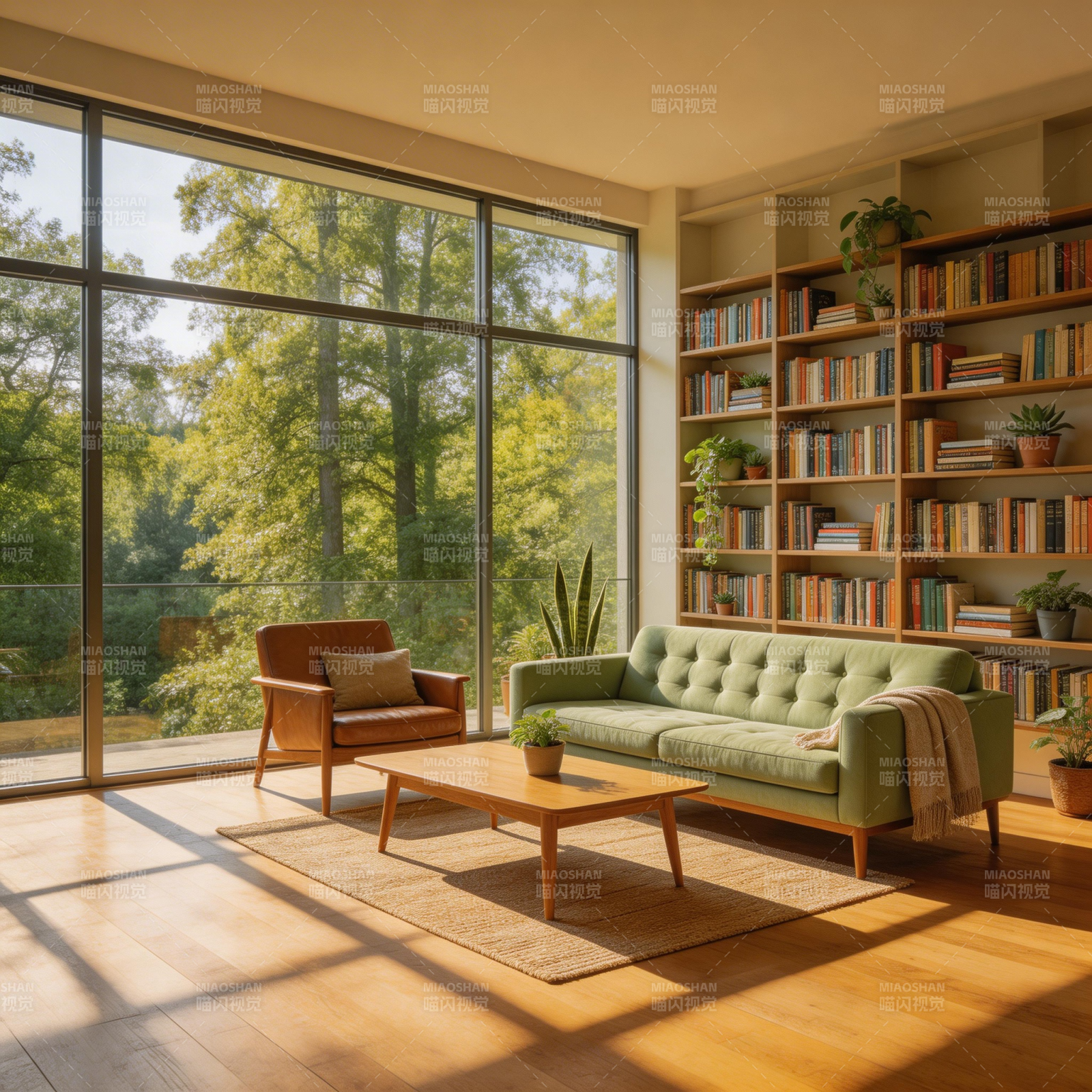 阳光书房客厅图片