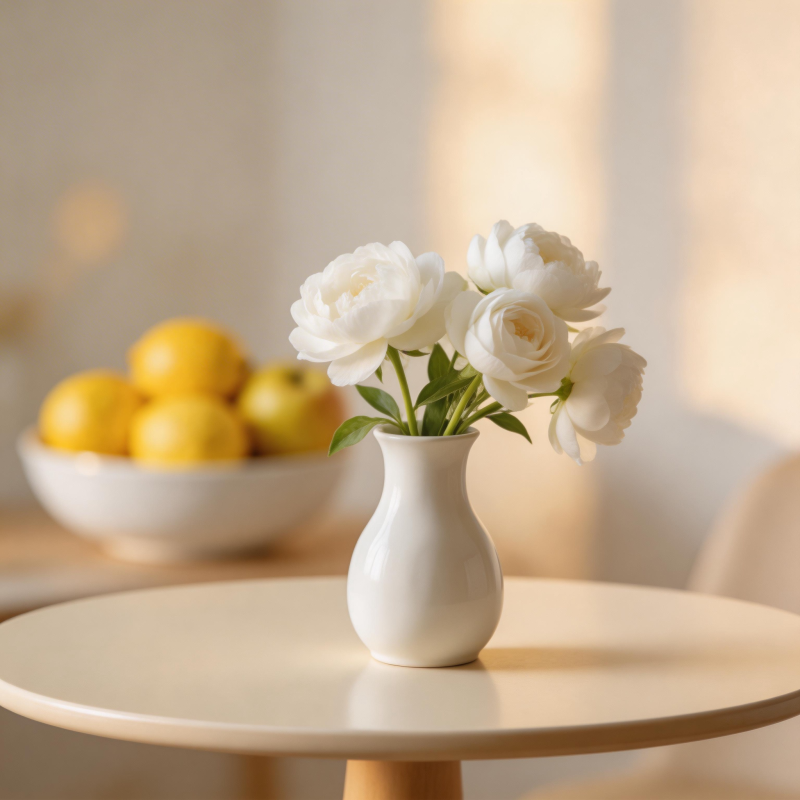 白花静谧时光图片