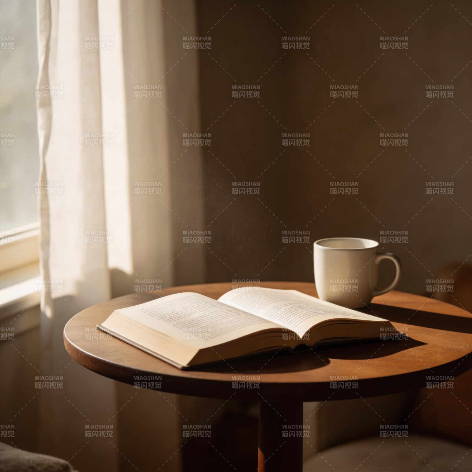 窗边读书时光图片