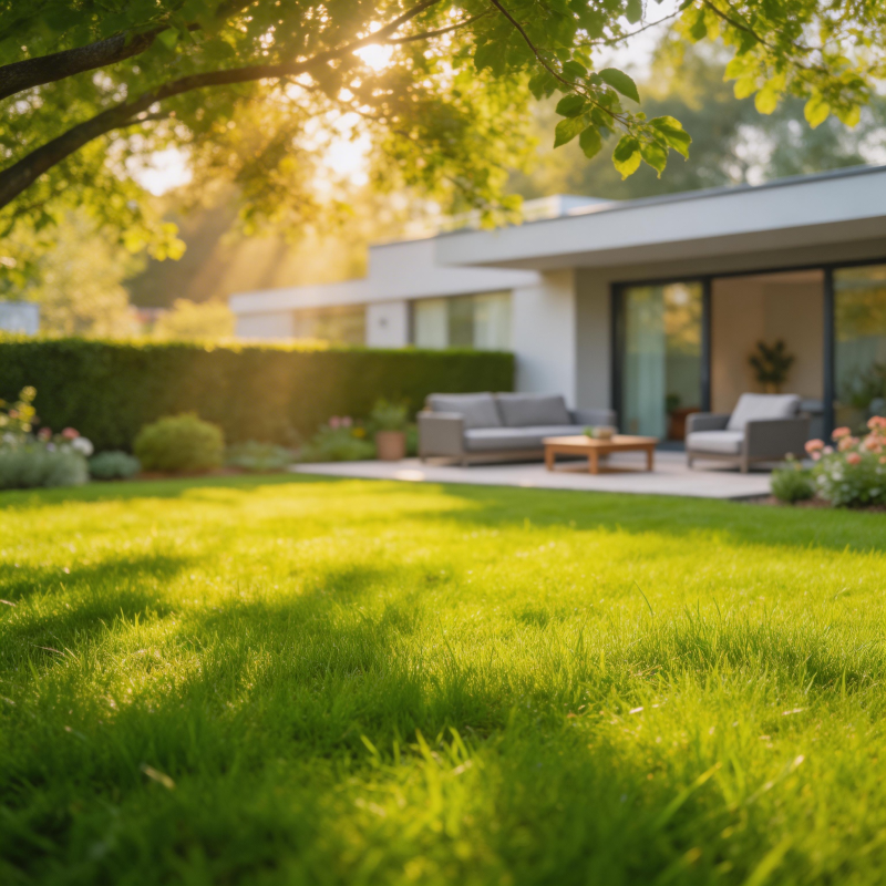 阳光庭院静谧时光图片