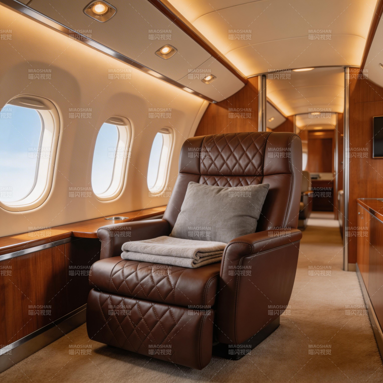 奢华头等舱座椅图片