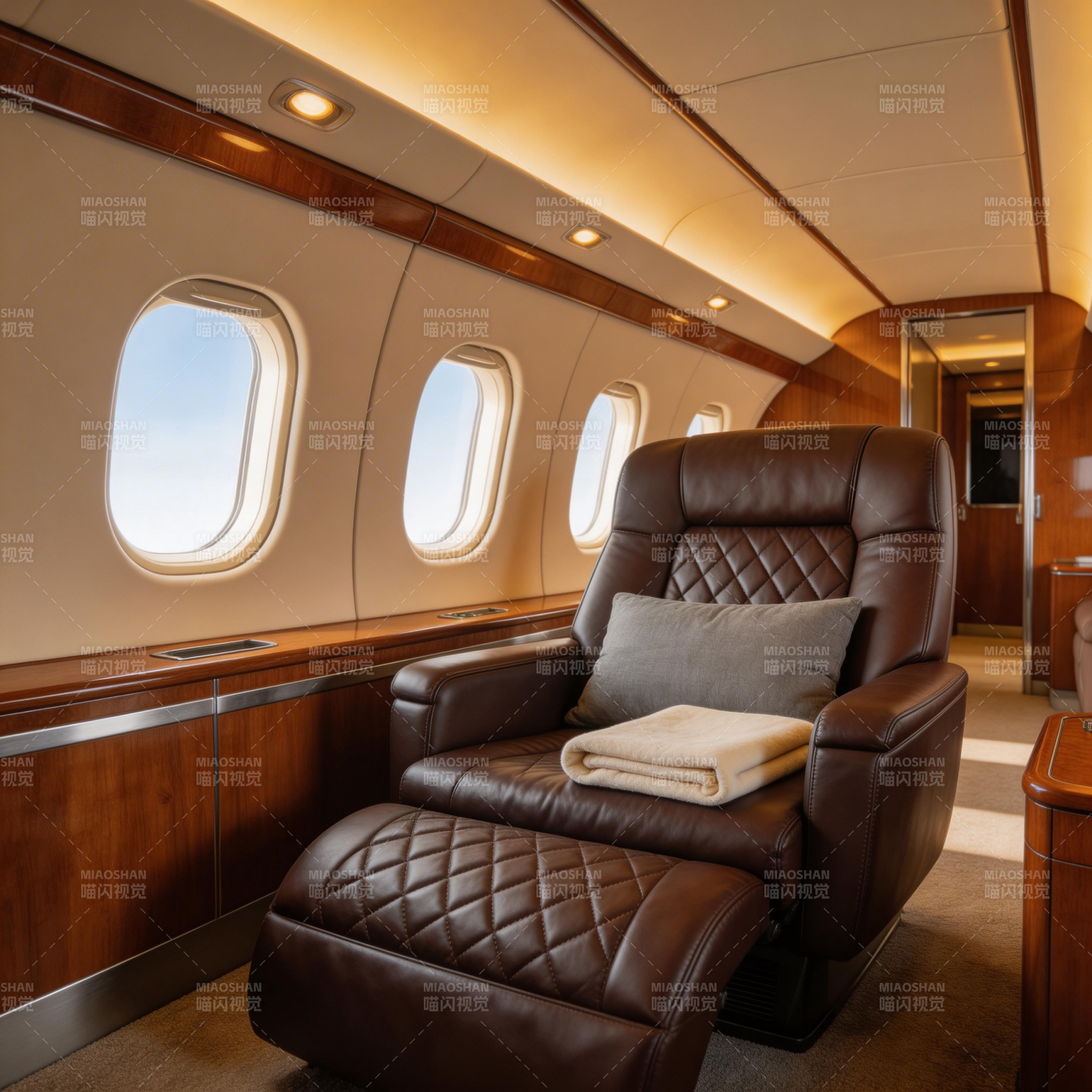 豪华私人飞机舱图片
