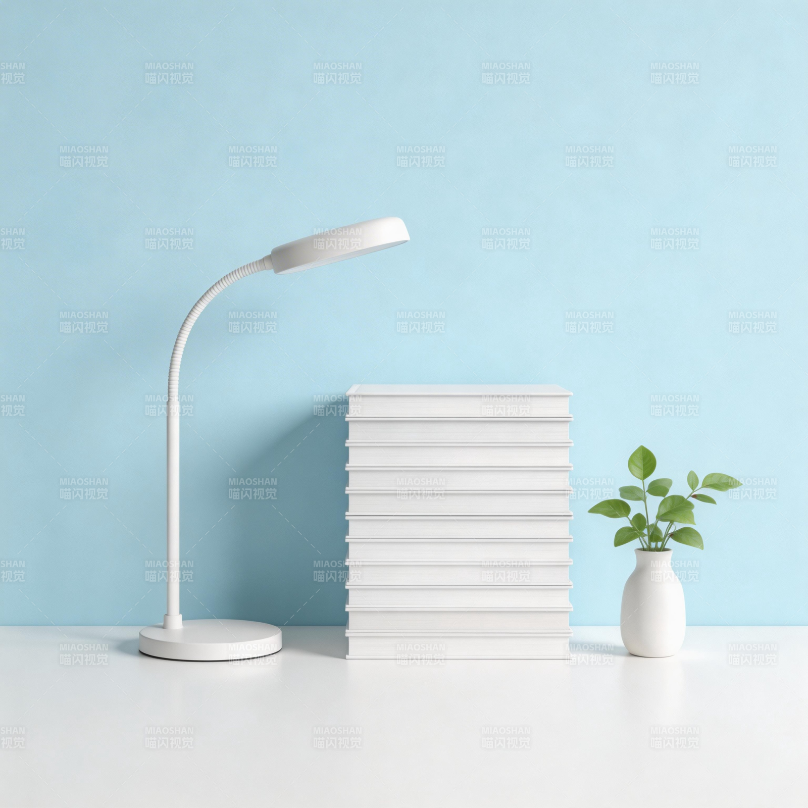 简约书桌一角图片